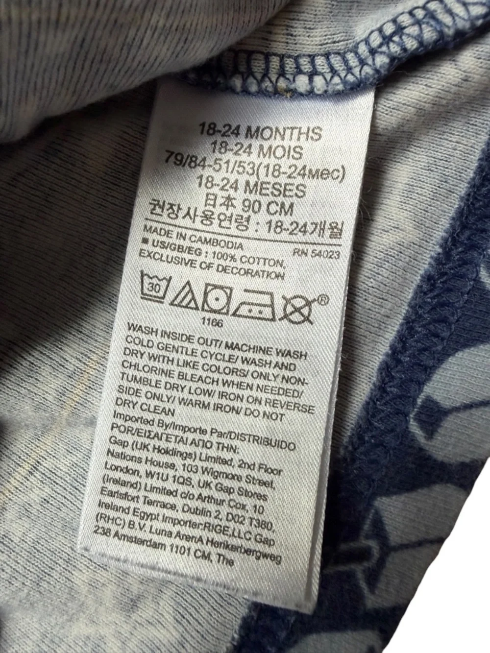 Gap Kids 18-24M Hanukkah Menorah Dreidel Organic Cotton Pajama Set